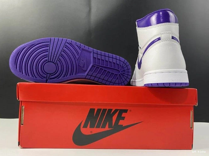 1st Kicks CD0461-151 1 HIGH AIR JORDAN RETRO PURPLE COURT 0724